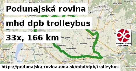 Podunajská rovina Doprava dpb trolleybus