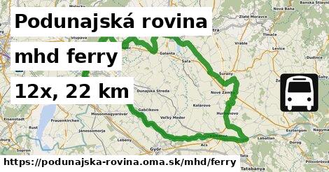 Podunajská rovina Doprava ferry 