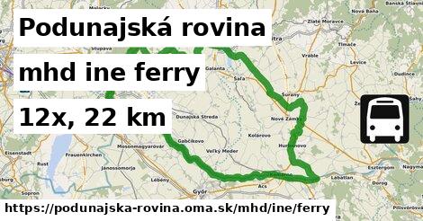 Podunajská rovina Doprava iná ferry