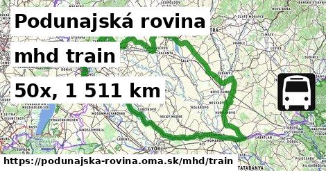 Podunajská rovina Doprava train 