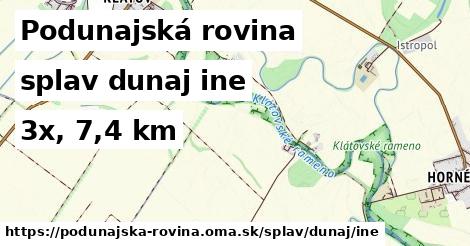 Podunajská rovina Splav dunaj iná