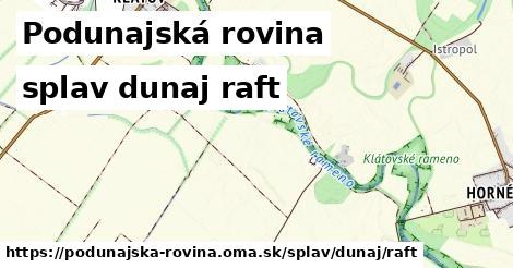 Podunajská rovina Splav dunaj raft