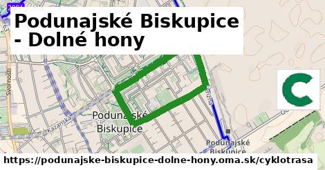 Podunajské Biskupice - Dolné hony Cyklotrasy  