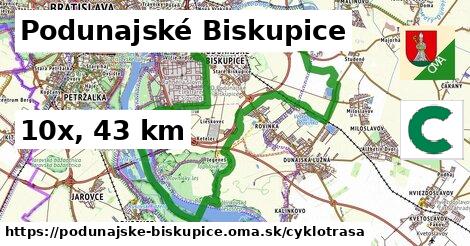 Podunajské Biskupice Cyklotrasy  