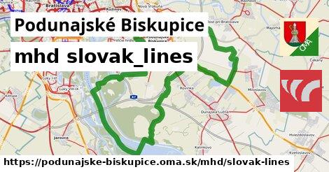 Podunajské Biskupice Doprava slovak-lines 