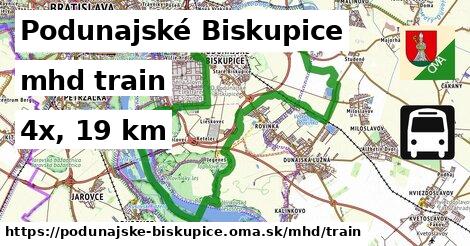 Podunajské Biskupice Doprava train 