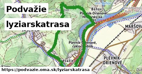 Podvažie Lyžiarske trasy  
