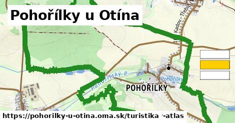 Pohořílky u Otína Turistické trasy  