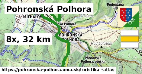 Pohronská Polhora Turistické trasy  