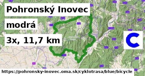 Pohronský Inovec Cyklotrasy modrá bicycle