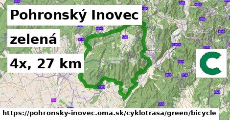 Pohronský Inovec Cyklotrasy zelená bicycle