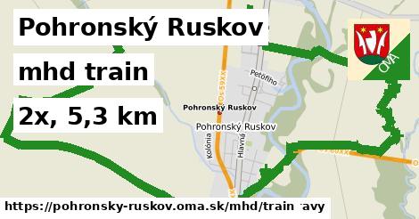 Pohronský Ruskov Doprava train 