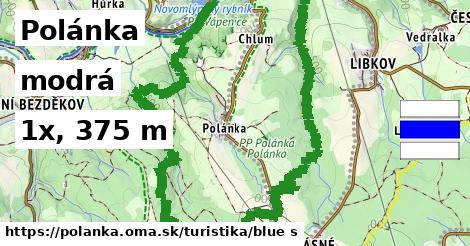Polánka Turistické trasy modrá 