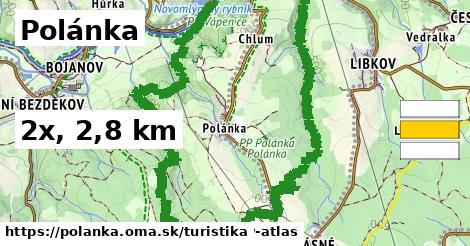 Polánka Turistické trasy  