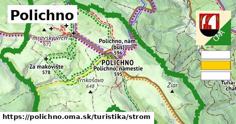 Polichno Turistické trasy strom 