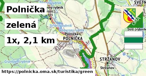 Polnička Turistické trasy zelená 