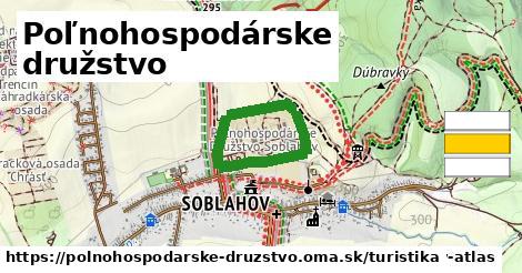 Poľnohospodárske družstvo Turistické trasy  