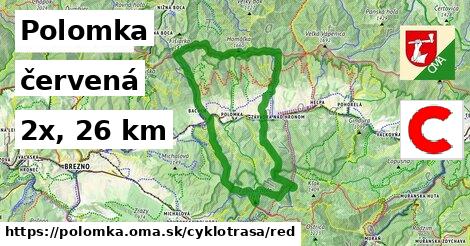 Polomka Cyklotrasy červená 