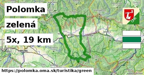 Polomka Turistické trasy zelená 