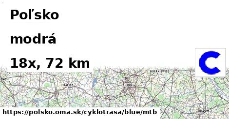 Poľsko Cyklotrasy modrá mtb