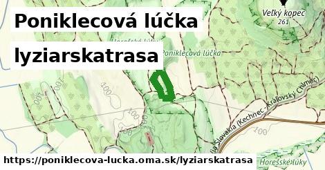Poniklecová lúčka Lyžiarske trasy  