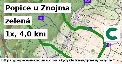 Popice u Znojma Cyklotrasy zelená bicycle