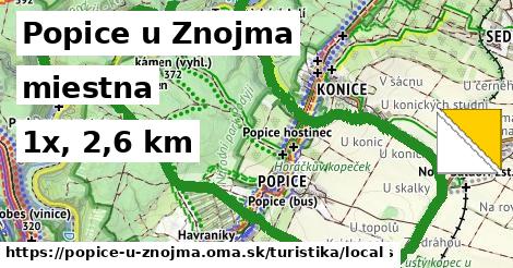 Popice u Znojma Turistické trasy miestna 