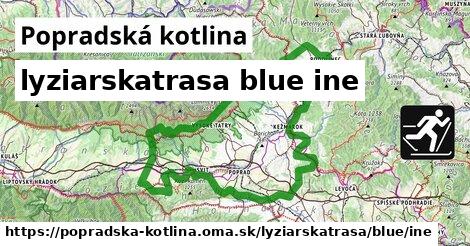 Popradská kotlina Lyžiarske trasy modrá iná