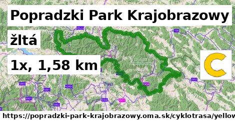 Popradzki Park Krajobrazowy Cyklotrasy žltá 