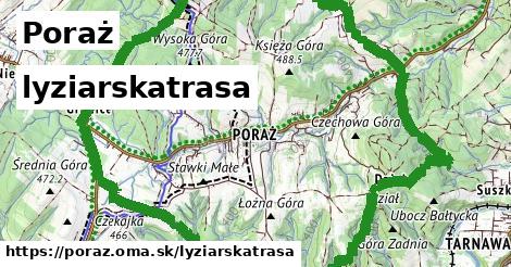 Poraż Lyžiarske trasy  