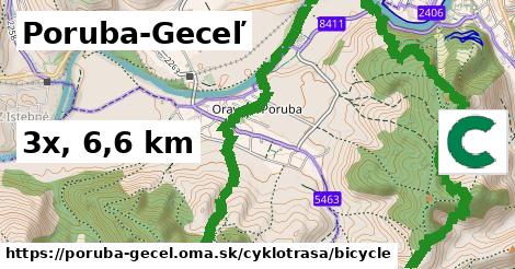 Poruba-Geceľ Cyklotrasy bicycle 