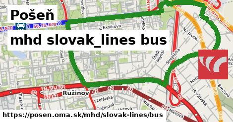 Pošeň Doprava slovak-lines bus