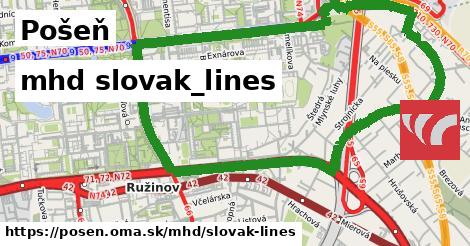 Pošeň Doprava slovak-lines 