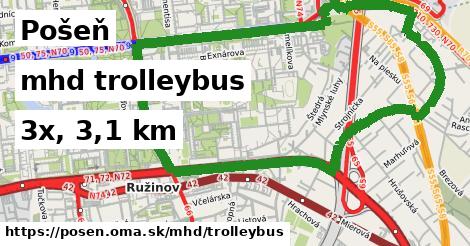 Pošeň Doprava trolleybus 