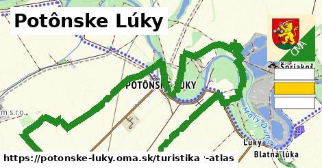 Potônske Lúky Turistické trasy  