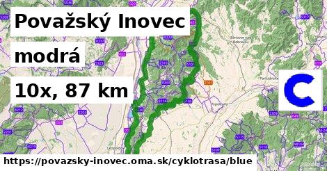 Považský Inovec Cyklotrasy modrá 