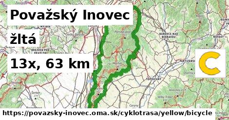 Považský Inovec Cyklotrasy žltá bicycle