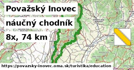 Považský Inovec Turistické trasy náučný chodník 