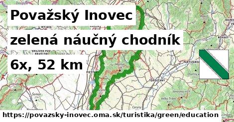 Považský Inovec Turistické trasy zelená náučný chodník