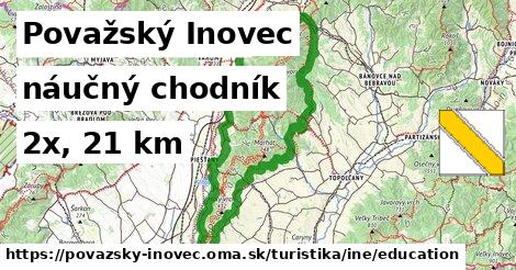 Považský Inovec Turistické trasy iná náučný chodník