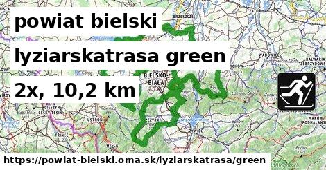 powiat bielski Lyžiarske trasy zelená 