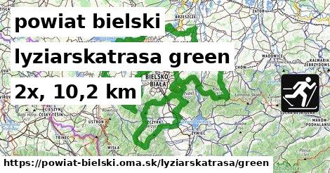 powiat bielski Lyžiarske trasy zelená 