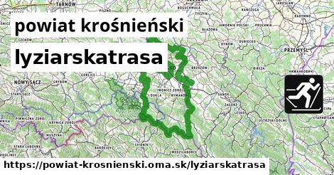 powiat krośnieński Lyžiarske trasy  