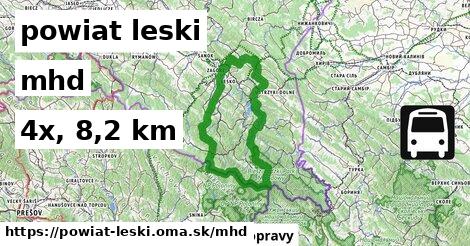 powiat leski Doprava  