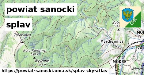 powiat sanocki Splav  