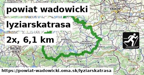 powiat wadowicki Lyžiarske trasy  