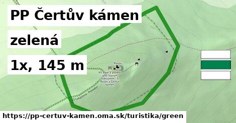 PP Čertův kámen Turistické trasy zelená 