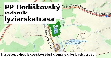 PP Hodíškovský rybník Lyžiarske trasy  