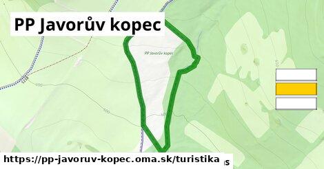PP Javorův kopec Turistické trasy  