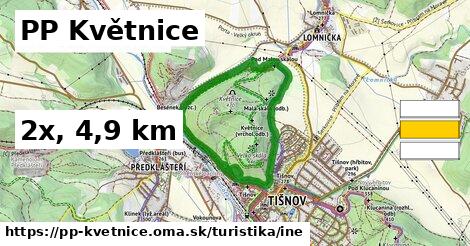 PP Květnice Turistické trasy iná 